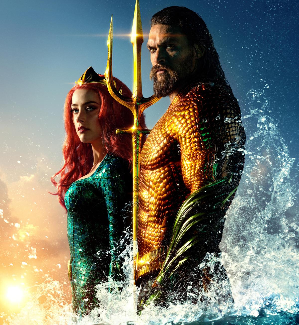 Amber Heard (Mera), Jason Momoa (Arthur Curry / Aquaman)