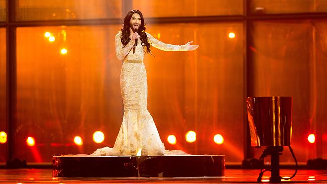 © ORF/Milenko Badzic Eurovision Song Contest 2014: Conchita Wurst mit ihrem Song „Rise Like a Phoenix" im Finale