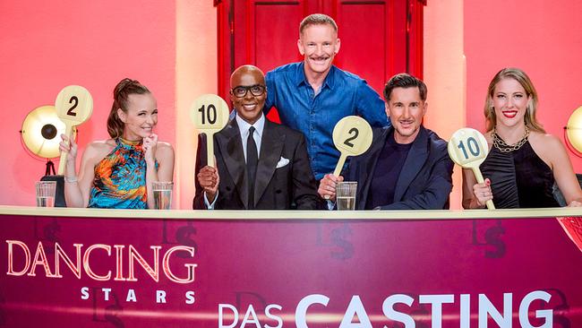 Dancing Stars - Das Casting: Missy May, Bruce Darnell, Andi Knoll, Bálazs Ekker, Maria Angelini-Santner