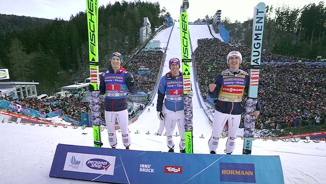 Das Märchen vom goldenen Adler: Jan Hörl, Stefan Kraft, Daniel Tschofenig - Dreifachsieg in Innsbuck