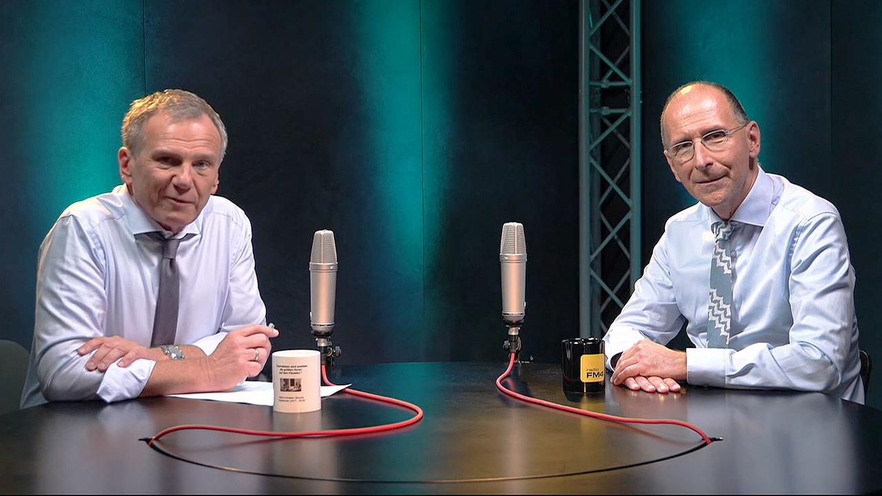 © ORF Der Professor und der Wolf: Armin Wolf, Peter Filzmaier