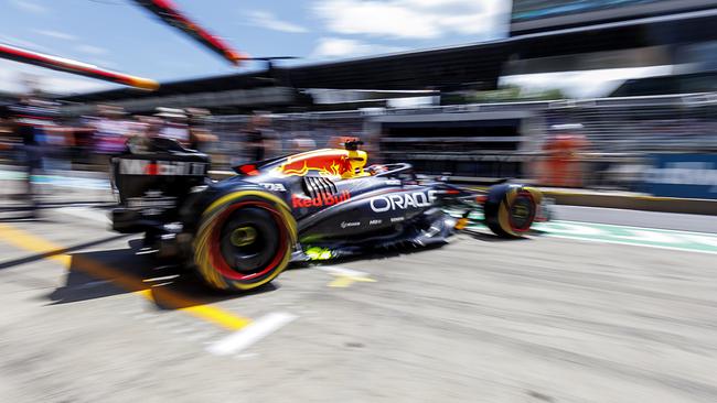 Max Verstappen (NED / Red Bull Racing) während des 1. Trainings anl. des Formel 1 GP von Österreich am Freitag, 27. Juni 2025, am Red Bull Ring in Spielberg