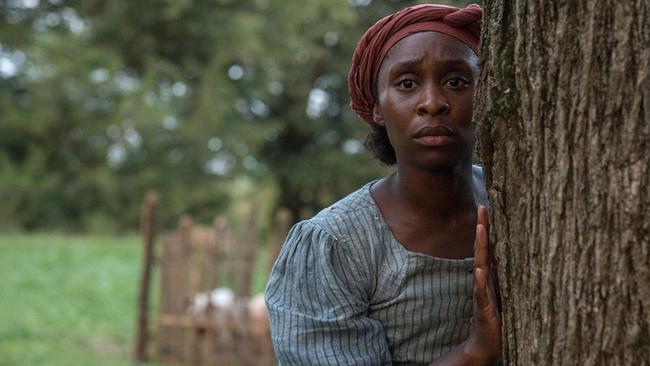 © ORF/Universal Pictures/Focus Features/Glen Wilson Harriet beobachtet etwas Verstörendes versteckt hinter einem Baum.