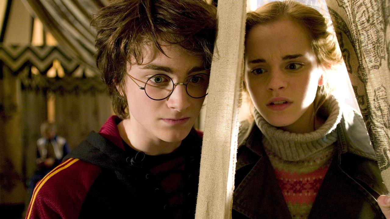 Daniel Radcliffe (Harry Potter), Emma Watson (Hermione Granger)
