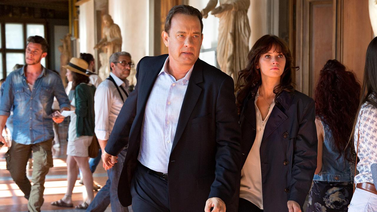 © ORF/Sony Pictures/Jonathan Prime Tom Hanks (Robert Langdon), Felicity Jones (Dr. Sienna Brooks)