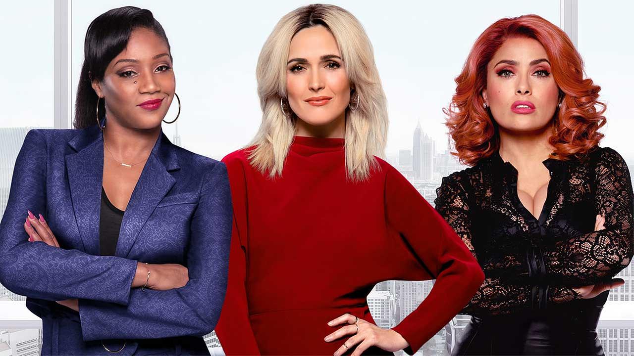 Tiffany Haddish (Mia Carter), Rose Byrne (Mel Paige), Salma Hayek (Claire Luna)