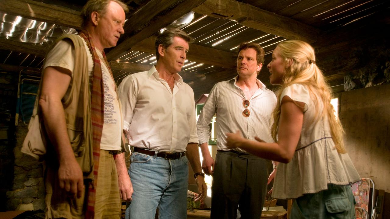 Stellan Skarsgård  (Bill), Pierce Brosnan (Sam Carmichael), Colin Firth (Harry Bright), Amanda Seyfried (Sophie)