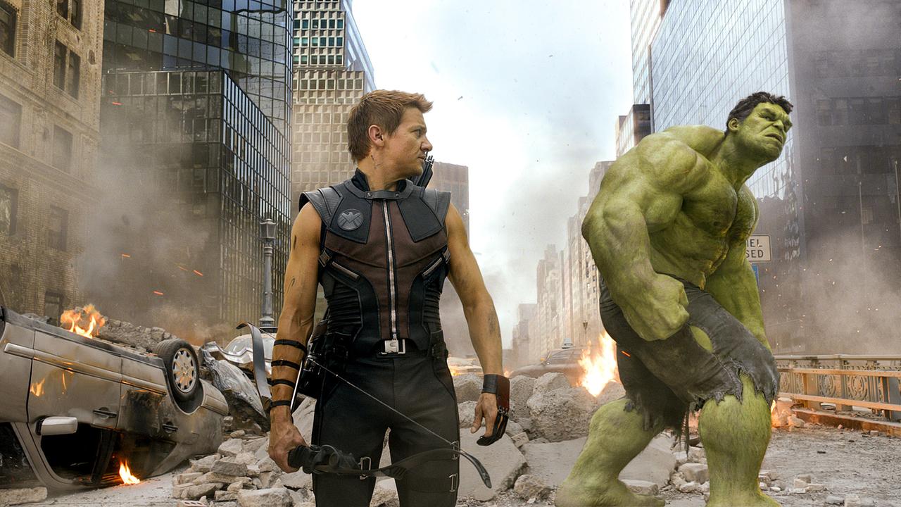 Im Bild: Jeremy Renner (Clint Barton / Hawkeye), Mark Ruffalo (Bruce Banner / Hulk).