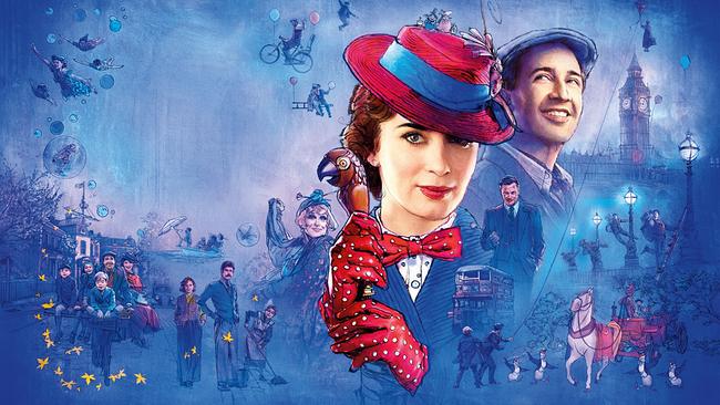 Im Bild: Emily Blunt (Mary Poppins), Lin-Manuel Miranda (Jack).