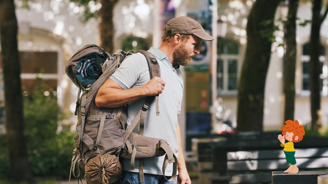 © ORF/Beta Film/NEUESUPER GmbH/RTL Florian Eder und Pumuckl brechen zum Campen auf.