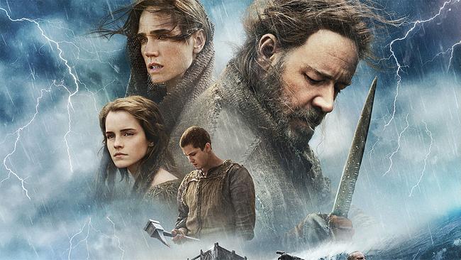 Im Bild: Emma Watson (Ila), Jennifer Connelly (Naameh), Logan Lerman (Ham), Russell Crowe (Noah), Ray Winstone (Tubal-Kain)