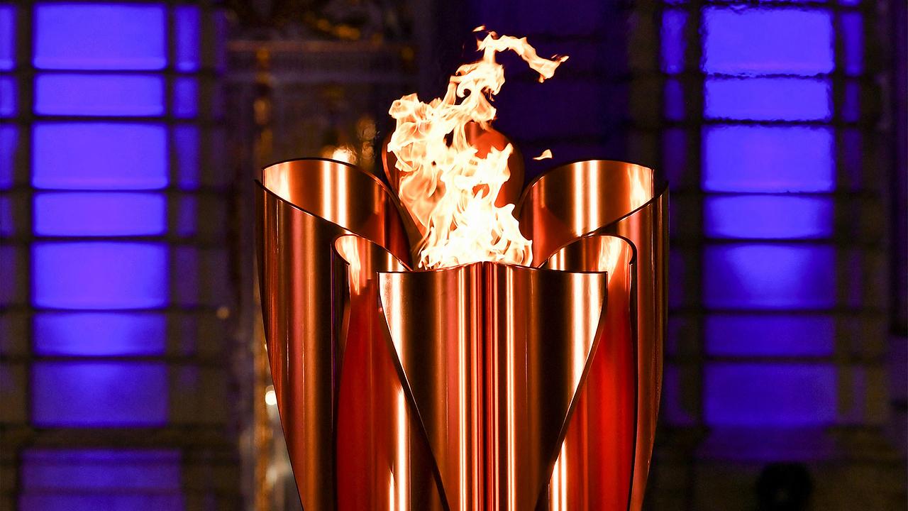 © APA/AFP/Kazuhiro NOGI The Paralympic Flame is displayed after its lighting ceremony at the State Guest House Akasaka Palace in Tokyo on August 20, 2021.
