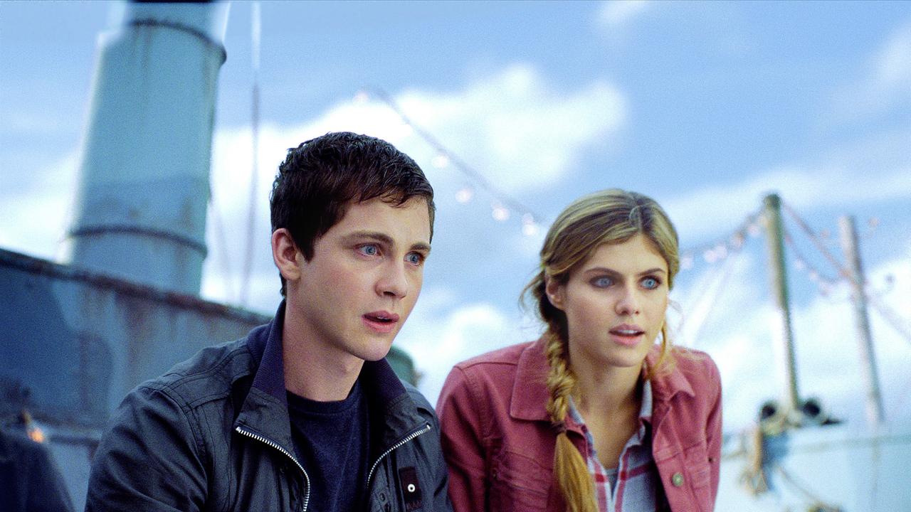 Im Bild: Logan Lerman (Percy Jackson), Alexandra Daddario (Annabeth Chase).