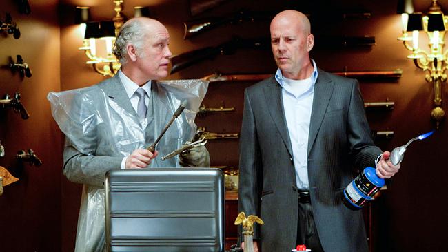 Im Bild: John Malkovich (Marvin Boggs), Bruce Willis (Frank Moses).