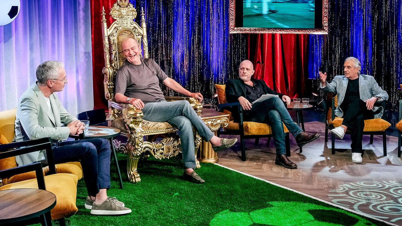 "Seitenwechsel-Spezial zum 70. Geburtstag von Herbert Prohaska": Rainer Pariasek, Herbert Prohaska, Christoph Grissemann, Hans Huber