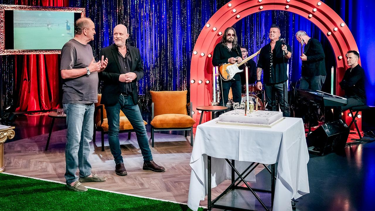 "Seitenwechsel-Spezial zum 70. Geburtstag von Herbert Prohaska": Herbert Prohaska, Christoph Grissemann mit Pete Art und Band