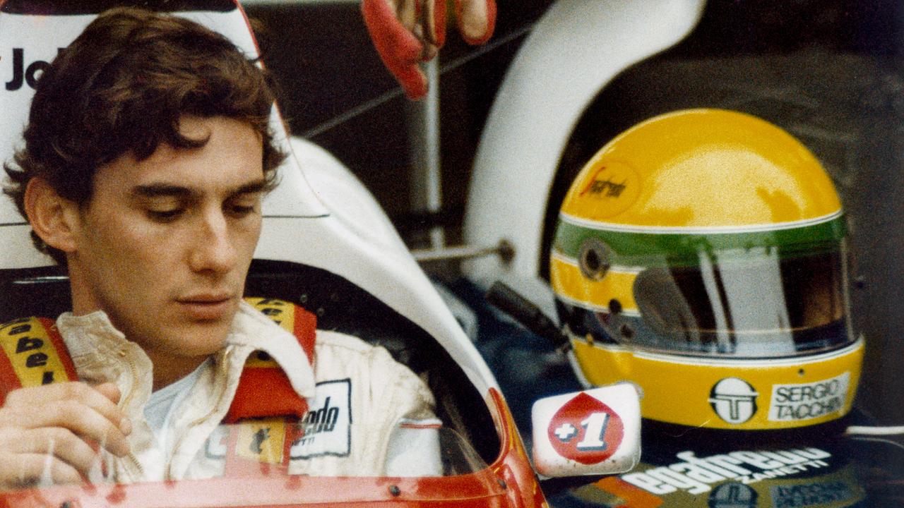 Ayrton Senna bei Tests am Nürburgring, Deutschland 1984.