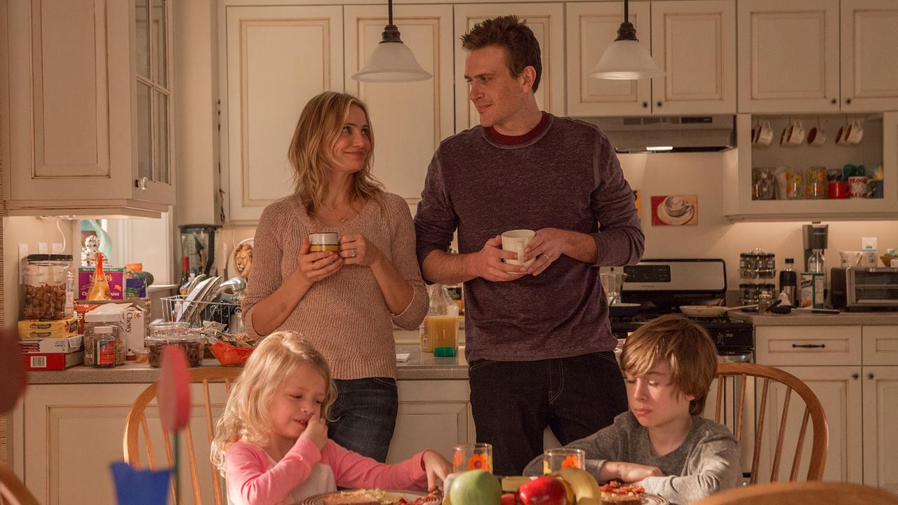 Giselle Eisenberg (Nell), Cameron Diaz (Annie), Jason Segel (Jay), Sebastian Thomas (Clive)