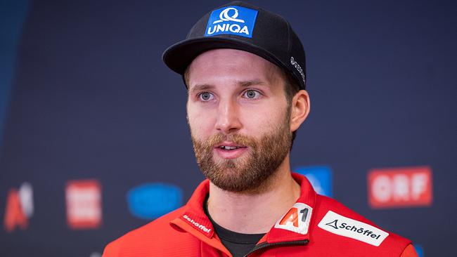  Marco Schwarz (AUT) während einer Pressekonferenz von Ski Austria zum Weltcupauftakt am Freitag, 27. Oktober 2023 in Sölden. 
