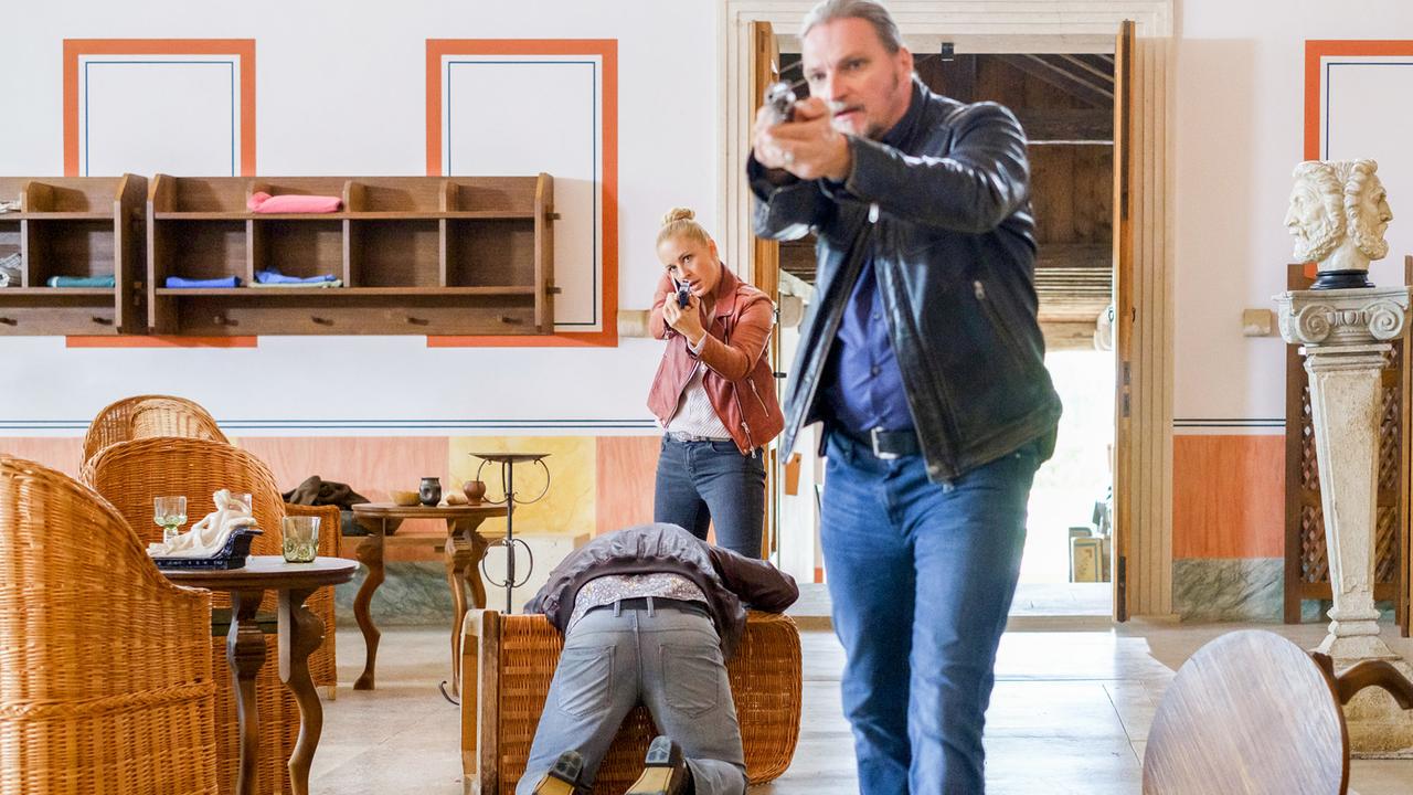 "Soko Donau - Alte Wunden": Wolfgang Palfi (Sigmar Lenz), Lilian Klebow (Penny Lanz), Stefan Jürgens (Carl Ribarski)