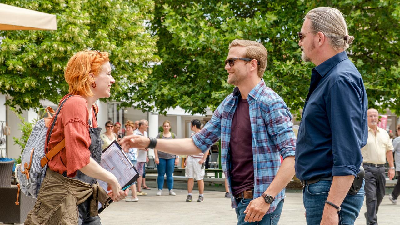 "Soko Donau - Das Phantom": Lisa-Lena Tritscher (Sophia Wenzl), Michael Steinocher (Simon Steininger), Stefan Jürgens (Carl Ribarski)
