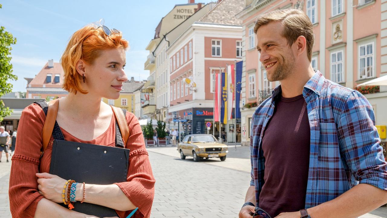 "Soko Donau - Das Phantom": Lisa-Lena Tritscher (Sophia Wenzl), Michael Steinocher (Simon Steininger)
