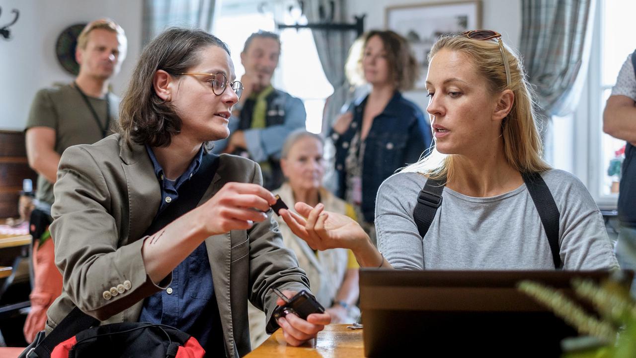 "Soko Donau - Wien sehen und sterben": Johannes Franke (Thorsten Wehrmann), Lilian Klebow (Penny Lanz)