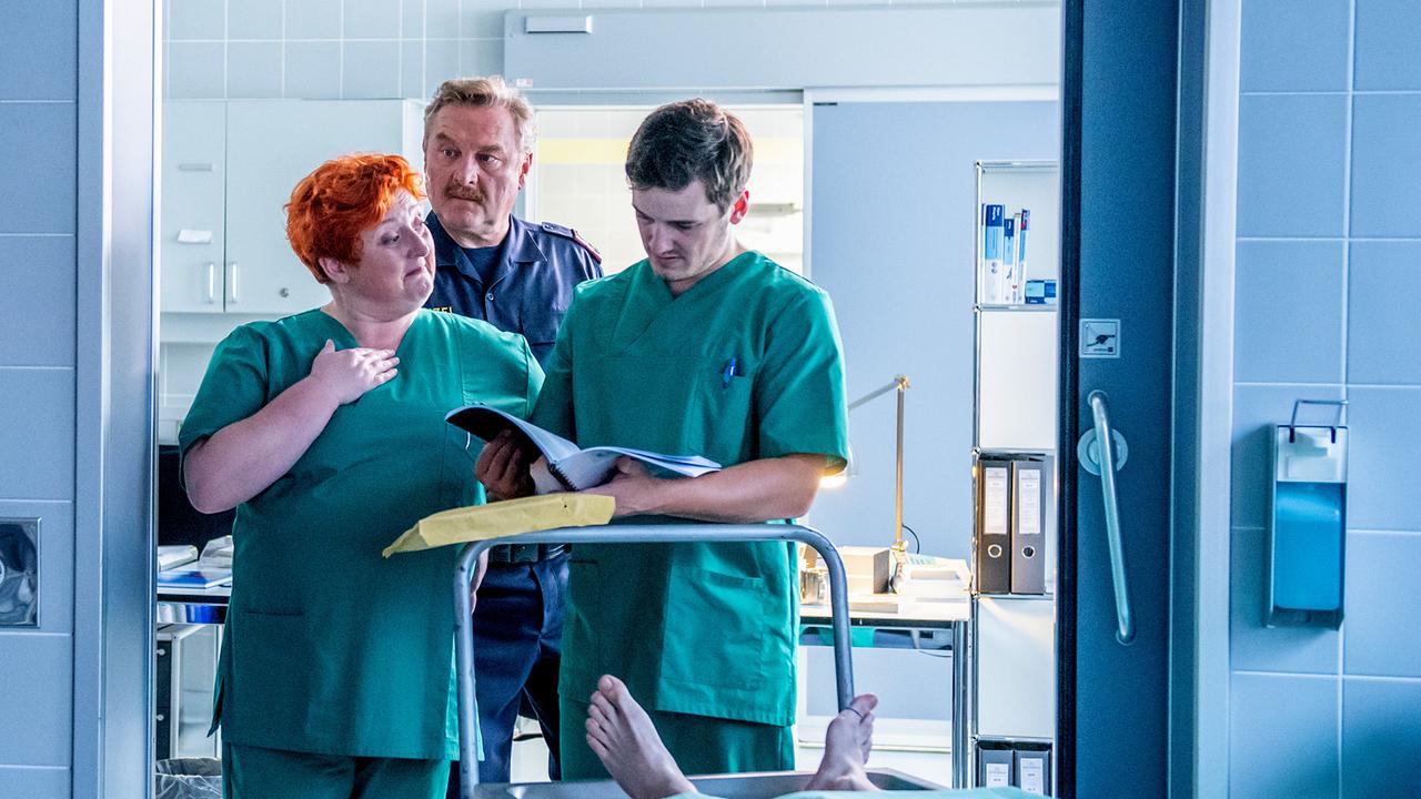 "Soko Kitzbühel - Alleingelassen": Veronika Polly (Dr. Stefanie Löcker), Ferry Öllinger (Kroisleitner), Felix Kreutzer (Tobias)