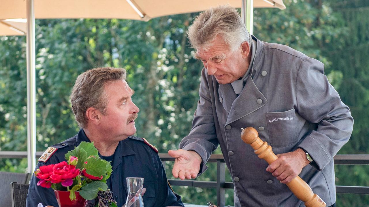 "Soko Kitzbühel - Goldrausch": Ferry Öllinger (Kroisleitner), Heinz Marecek (Hannes Kofler)