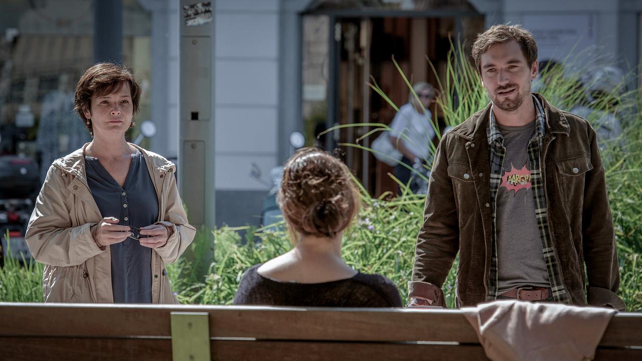 "Soko Linz - Die Unsichtbaren": Katharina Stemberger (Joe), Georgie Stahl (Raissa Schöller), Daniel Gawlowski (Ben)