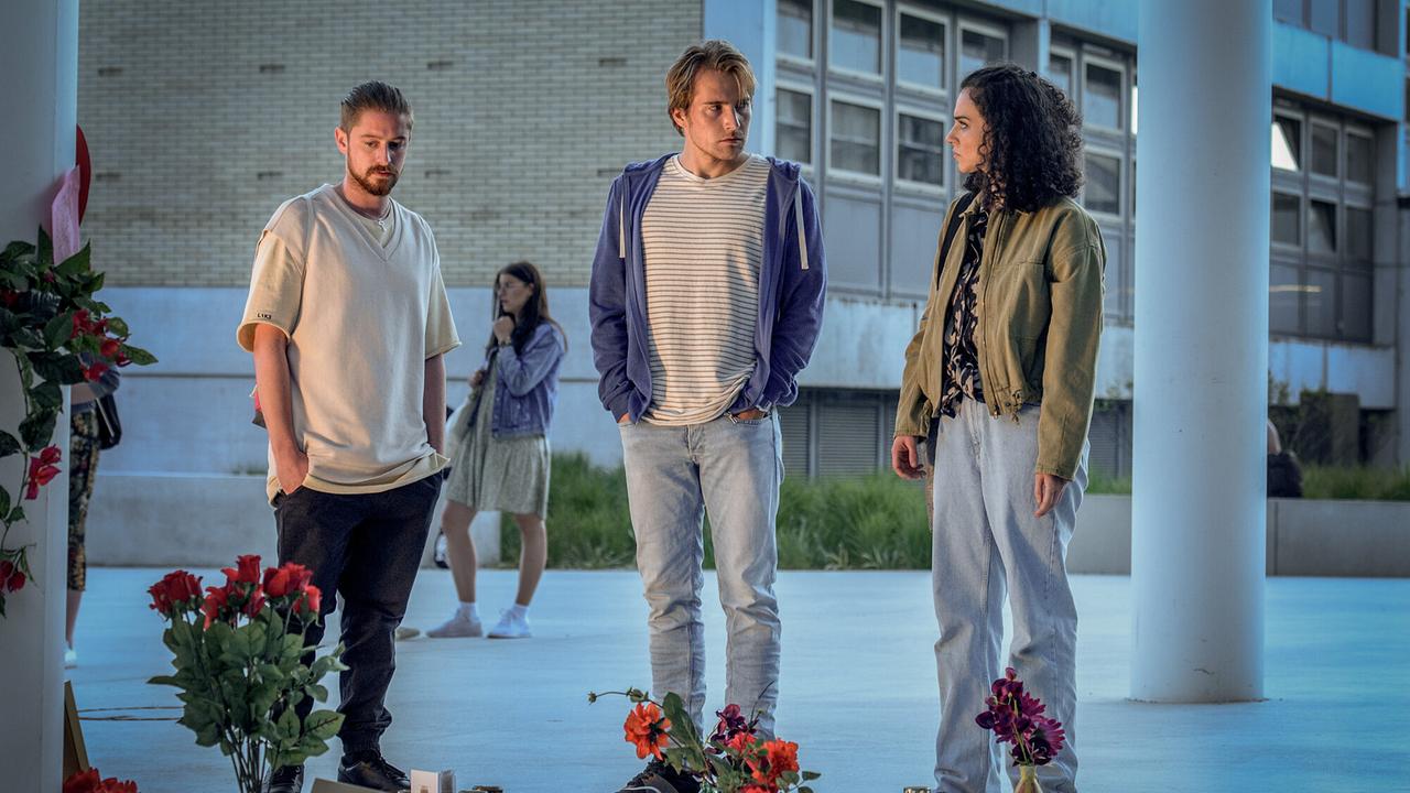 "Soko Linz - Schöpfung 2.0": Jakob Elsenwenger (Matthias Steiner), Felix Stichmann (Niko Köhler), Mariam Hage (Julia Jahic)