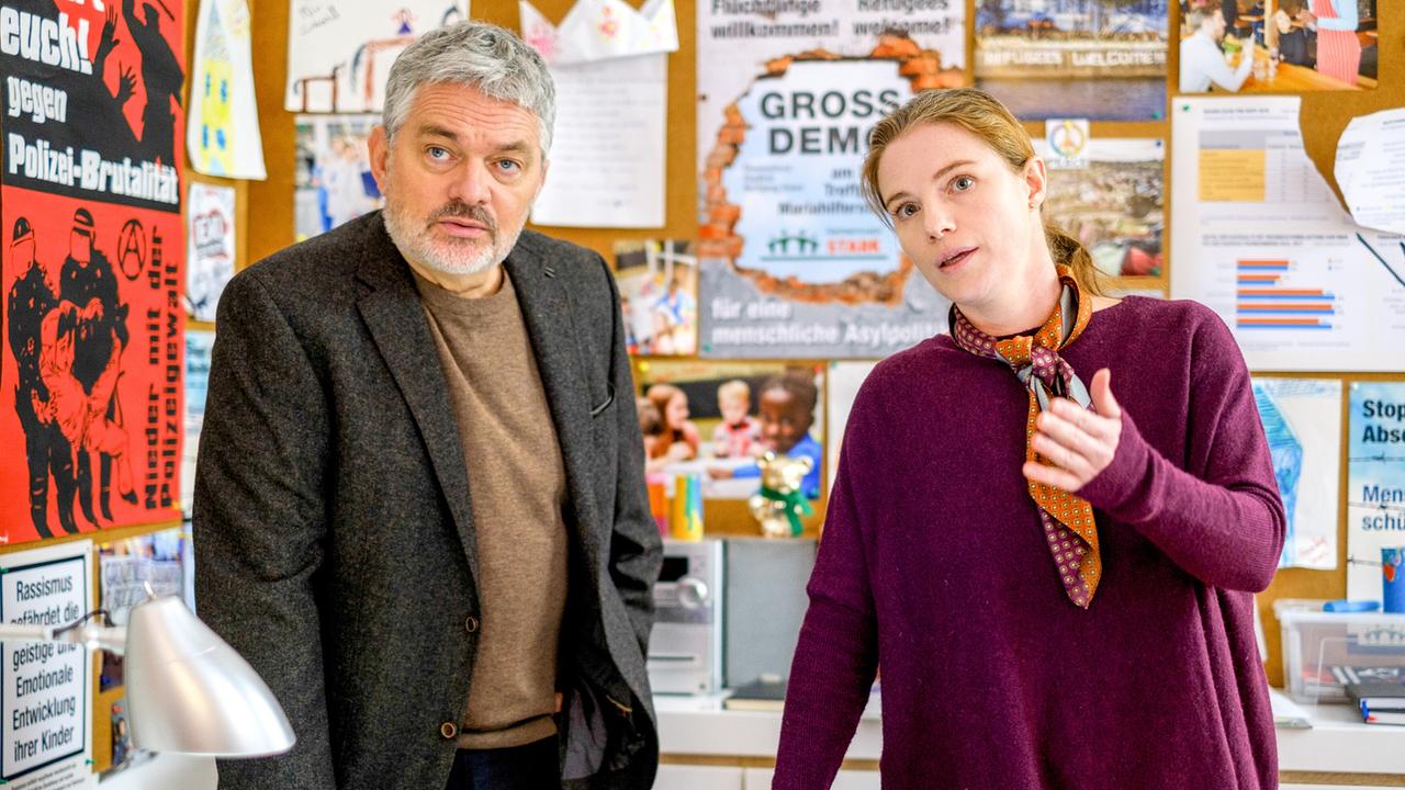 "Soko Donau – Grenzenlos": Werner Brix (Lukas Benesch), Michaela Schausberger (Saskia Cernko)
