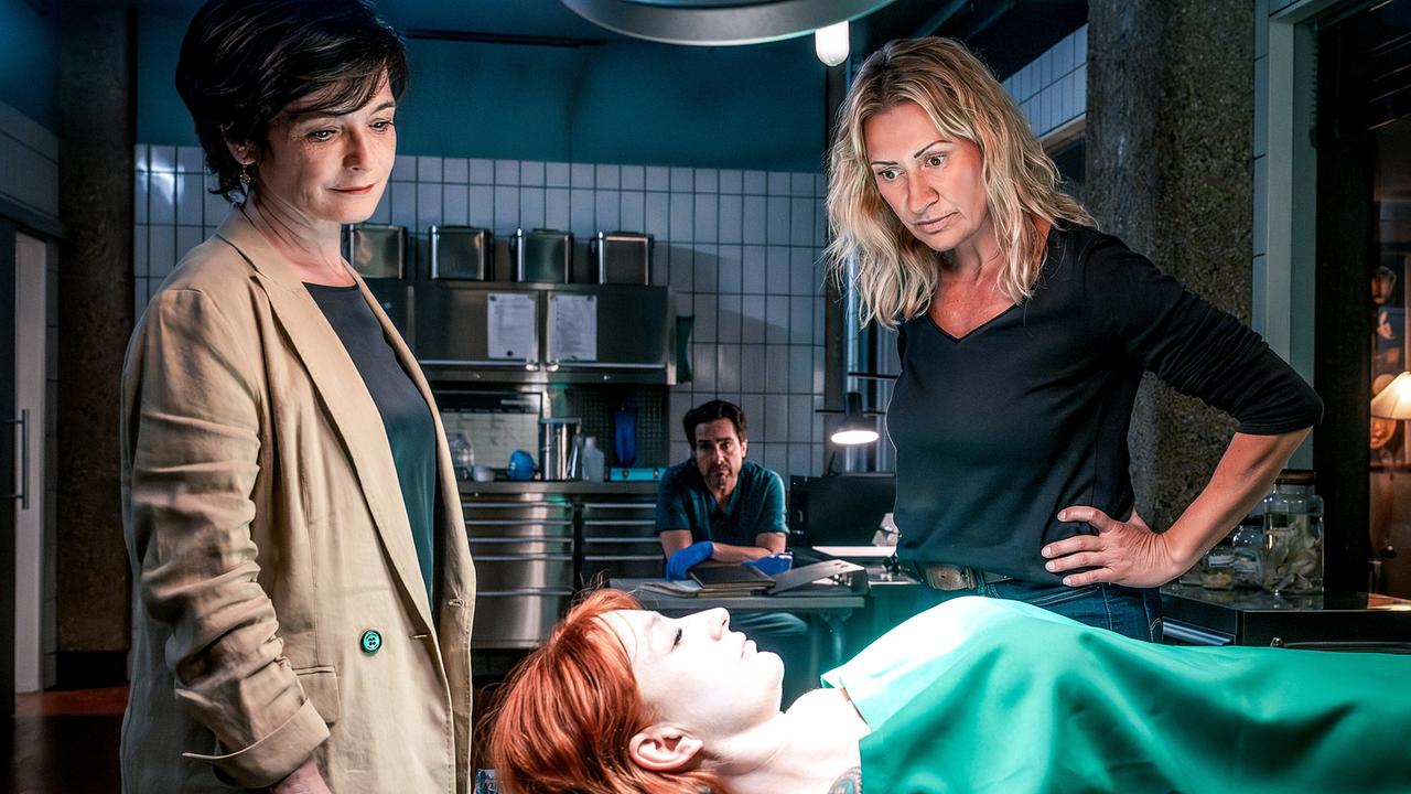 "Soko Linz – ACAB": Katharina Stemberger (Joe Haizinger), Esther-Marie Berg (Börni Angeritsch), Alexander Pschill (Richie Vitek), Angelika Niedetzky (Biggi Obergschwendter)