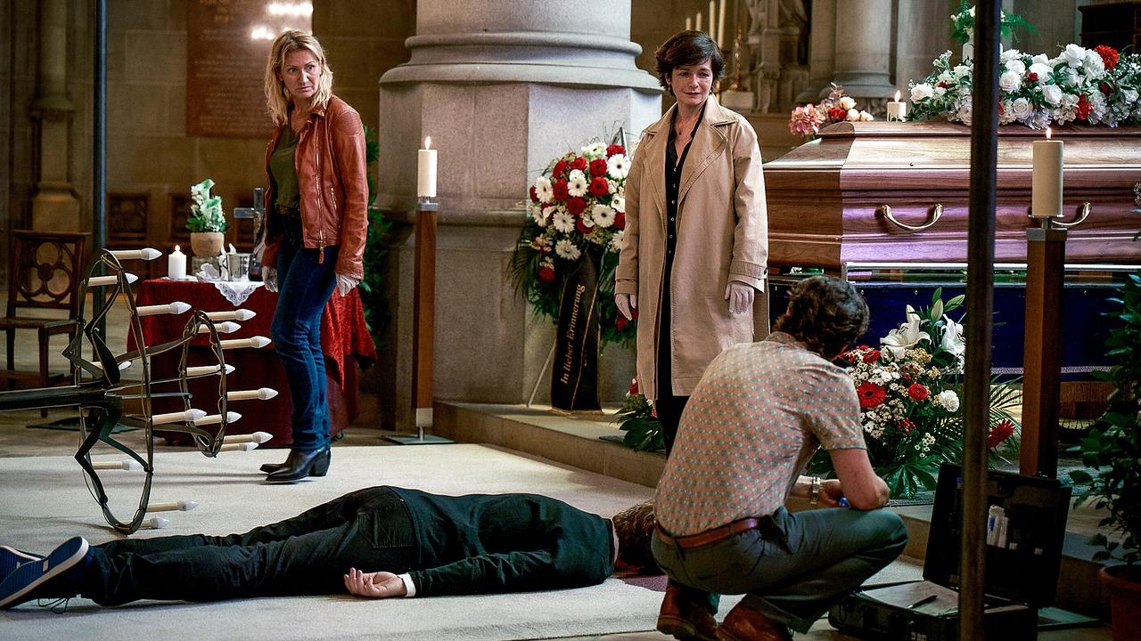 "Soko Linz – Die letzte Ruhe": Angelika Niedetzky (Biggi Obergschwendter), Katharina Stemberger (Joe Haizinger), Alexander Pschill (Richie Vitek)