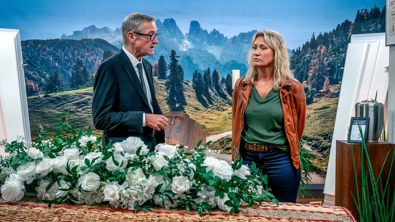 "Soko Linz – Die letzte Ruhe": Ferry Öllinger (Markus Bartl), Angelika Niedetzky (Biggi Obergschwendter)