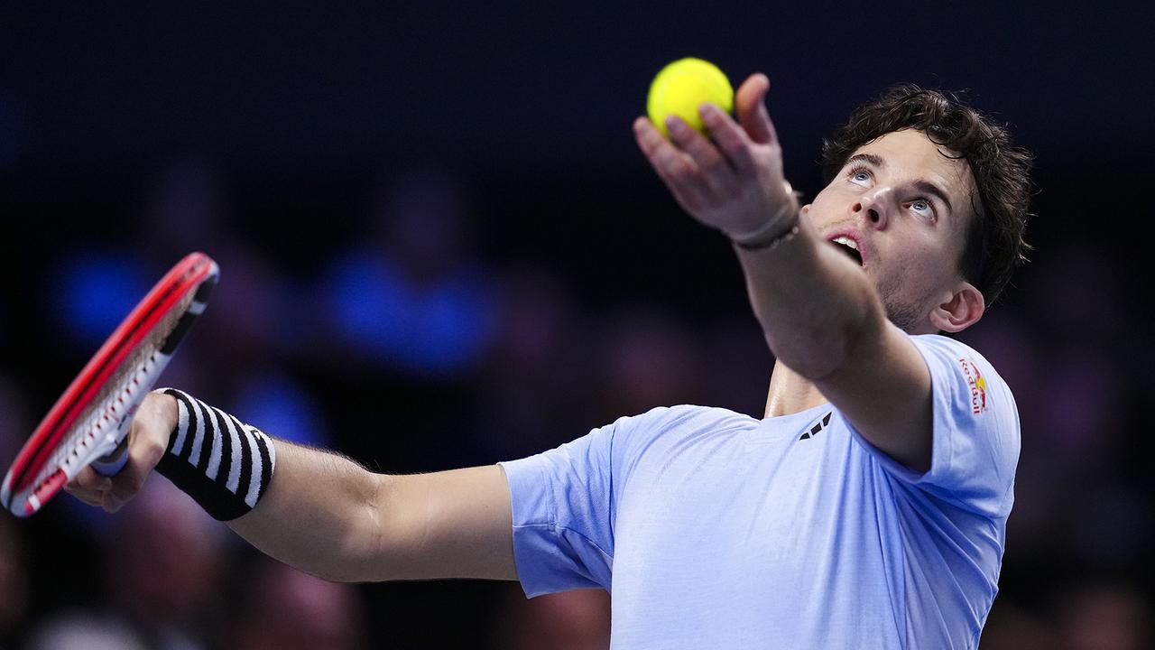 Dominic Thiem (AUT) im Match gegen Stefanos Tsitsipas (GRE) im Rahmen des Erste Bank Open Tennis Turniers in der Wiener Stadthalle am Dienstag, 24. Oktober 2023, in Wien