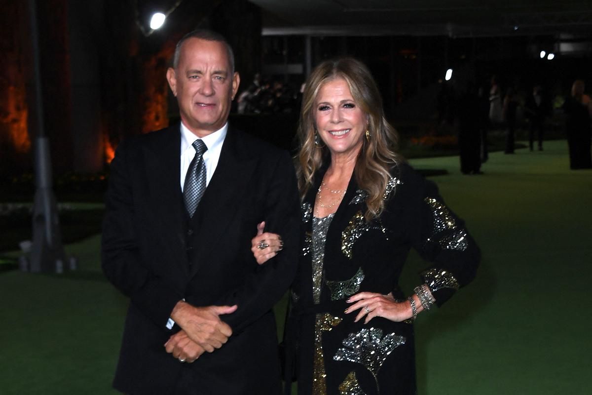 Bild: Tom Hanks und seine Ehefrau Rita Wilson bei der Gala des Academy Museum of Motion Pictures am 25. September 2021 in Los Angeles