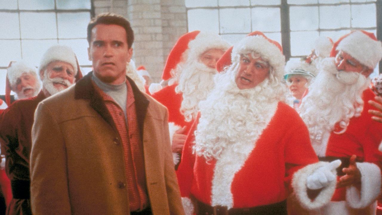 Im Bild: Arnold Schwarzenegger (Howard Langston), James Belushi (Weihnachtsmann).