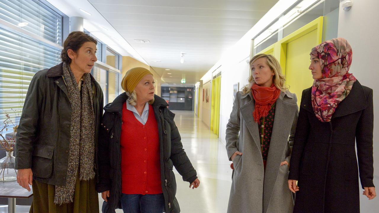 "Vier Frauen und ein Todesfall: Wahnwitz": Adele Neuhauser (Julie), Brigitte Kren (Maria), Martina Poel (Sabine), Amira El Sayed (Nesrin)