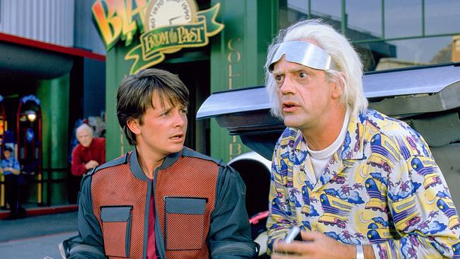 Im Bild: Michael J. Fox (Marty McFly), Christopher Lloyd (Doc Emmett Brown).