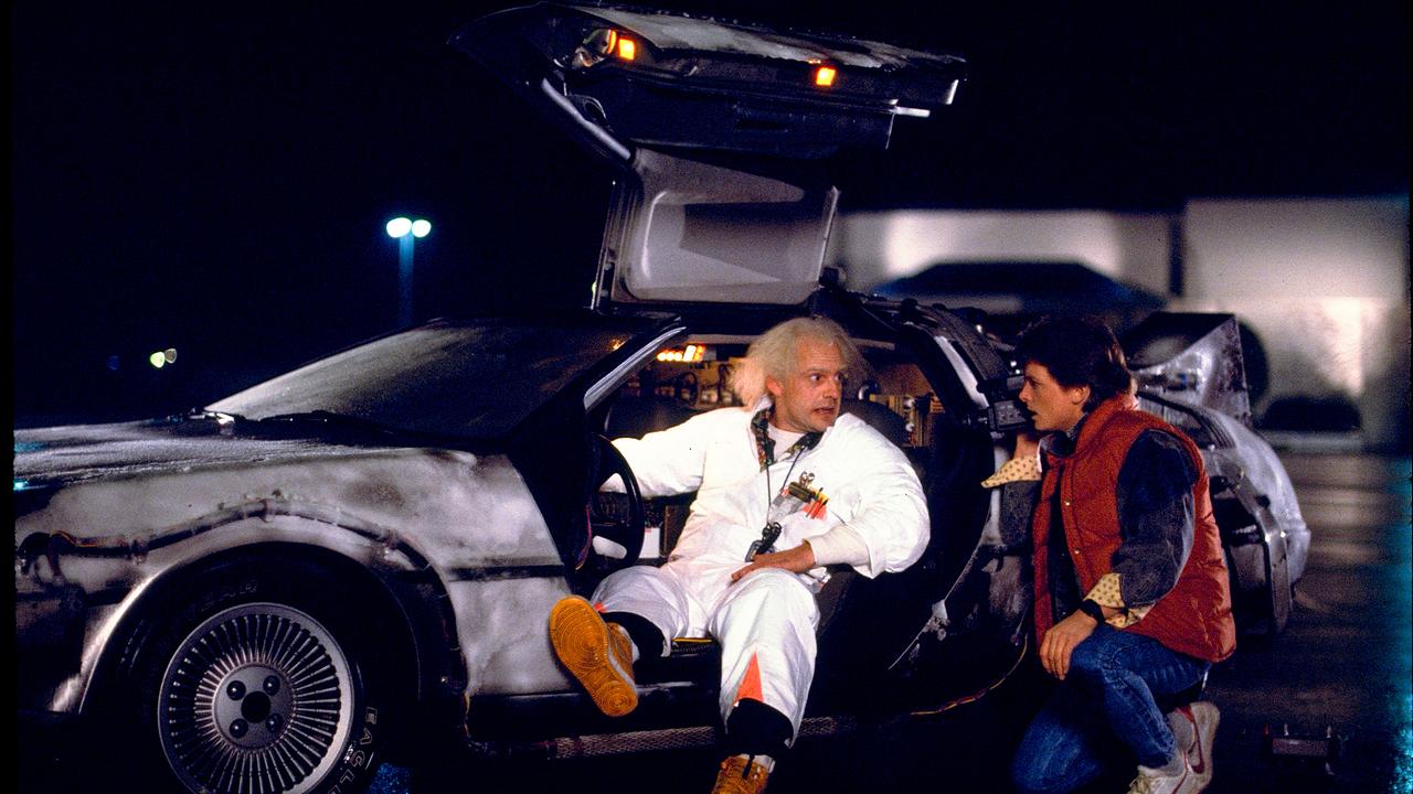 Im Bild: Christopher Lloyd (Dr. Emmett Brown), Michael J. Fox (Marty McFly).