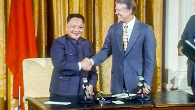 1979 - Ursprung der Gegenwart (1): Ende Januar 1979 reiste der chinesische Staatschef Deng Xiaoping in die USA zu US-Präsident Jimmy Carter. Es war der erste offizielle Besuch eines führenden Politikers der Volksrepublik in Washington.