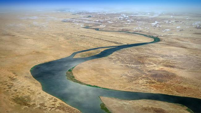 Drohnenaufnahme von Nil
