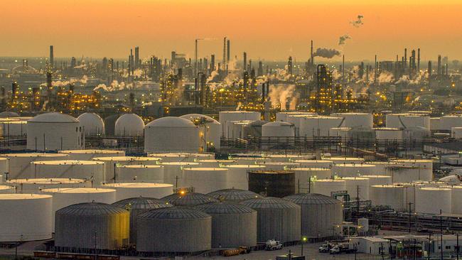 Ölraffinerien außerhalb von Houston, Texas