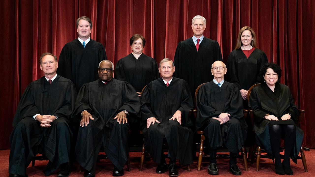 Mitglieder des Supreme Court in Washington, DC 