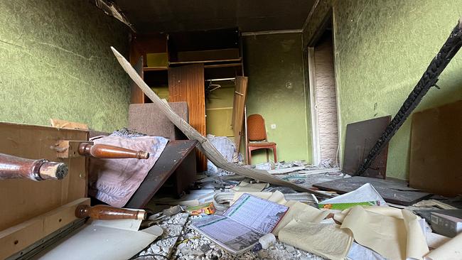 Zerstörte Wohnhäuser in Borodjanka, eine Arbeiterstadt nahe Kiew in der vor dem Krieg ca. 14.000 Menschen