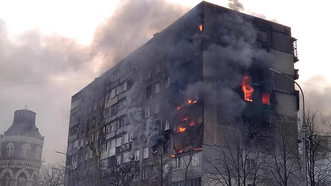 Laut UN-Angaben sind 90 % aller Wohngebäude Mariupols beschädigt oder ganz zerstört.