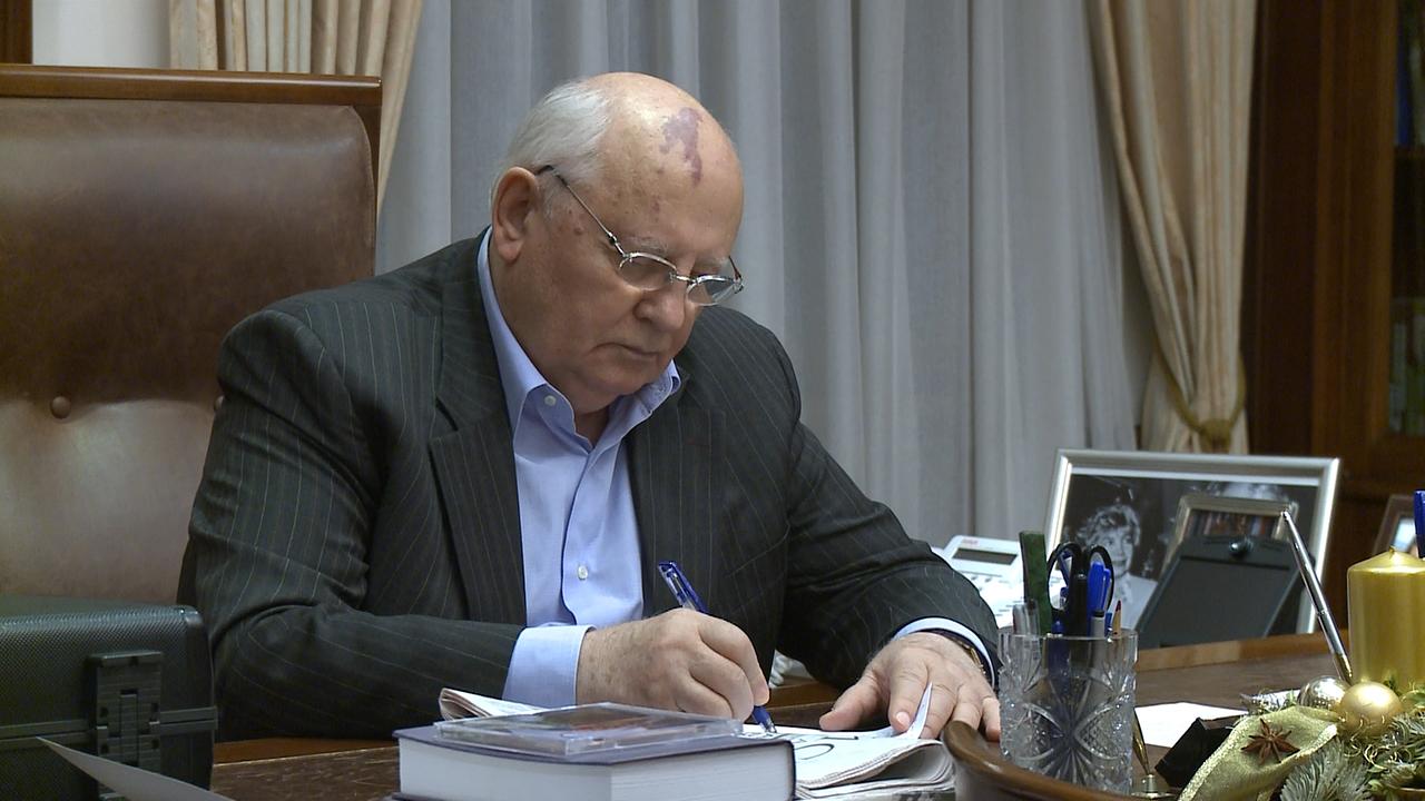 Michail Gorbatschow in seinem Büro in Moskau