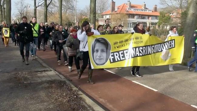 Demonstranten im Iran fordern die Freilassung der Menschenrechtsanwältin Nasrin Sotudeh