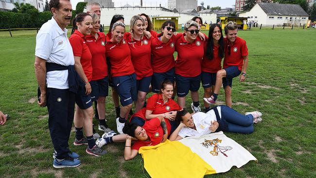 Das vatikanische Frauenfußball Team 2019 in Wien